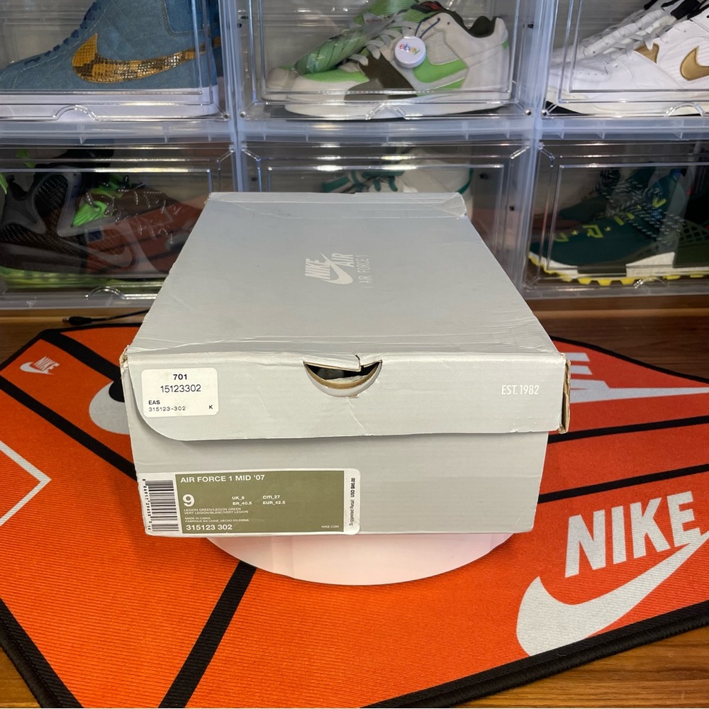 Nike Air Force 1 07’ Legion green sneakers; Size 9M; - Picture 8 of 10